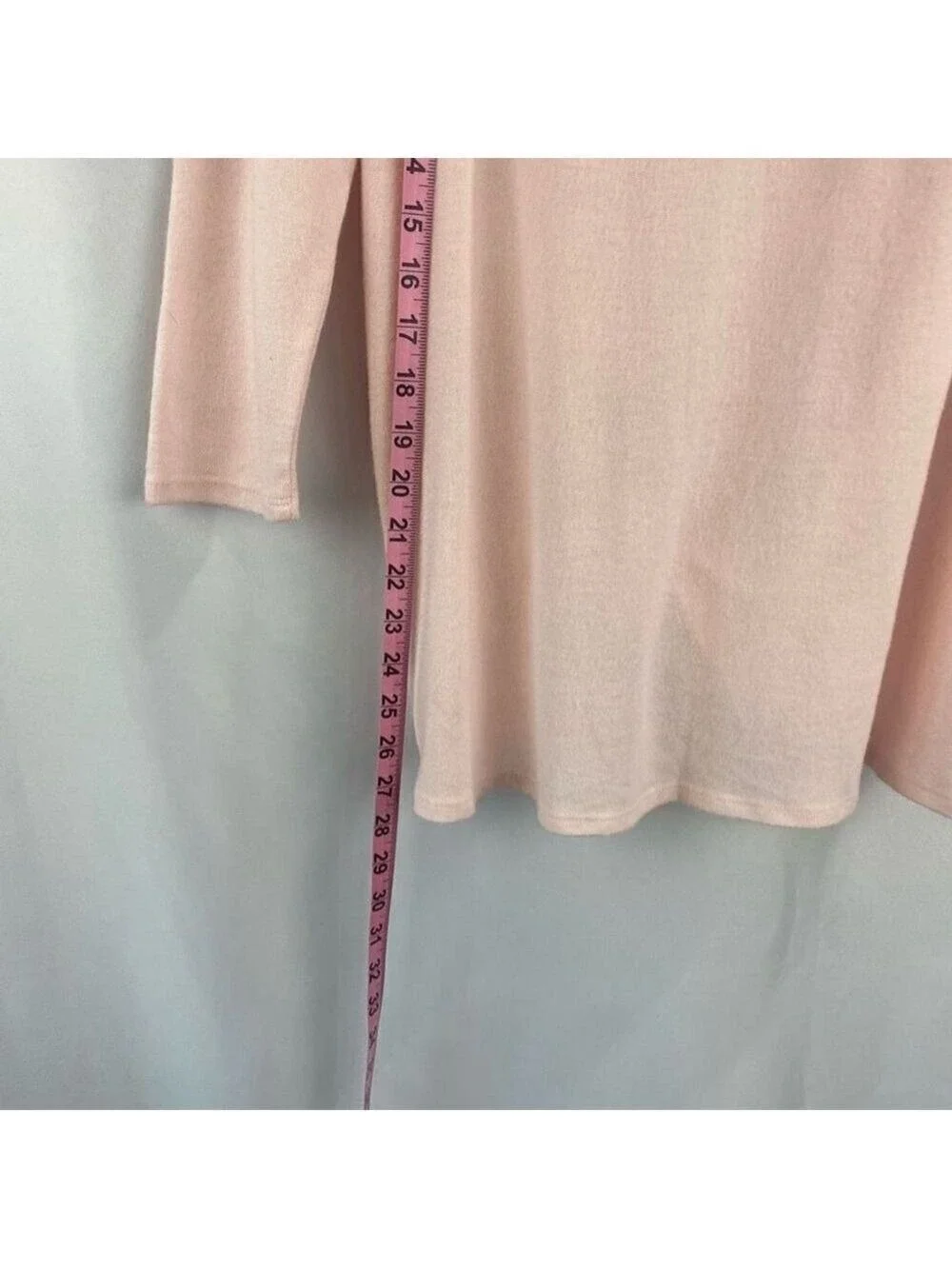 Gibsonlook Womens Soft Pastel Pink Top Long Sleeve XS Never Worn